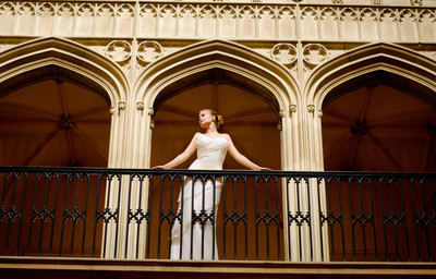 Bride on Balcony