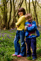 Children in Bluebell Woods